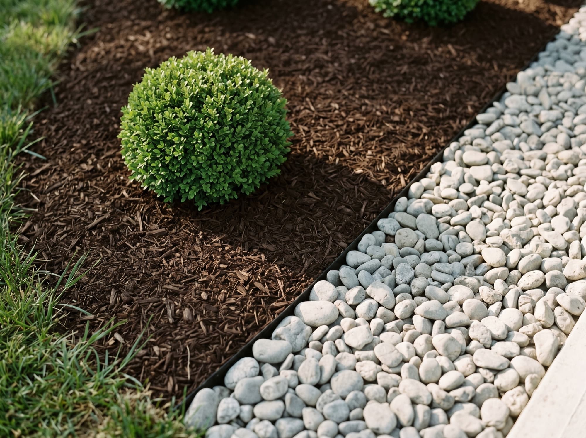 Mulch & rock installation